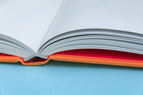 Physical paper book over background - closeup